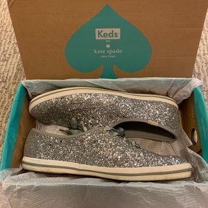 Silver Sparkle Kate Spade Keds